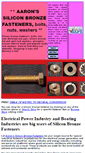 Mobile Screenshot of aaronssiliconbronzefasteners.com